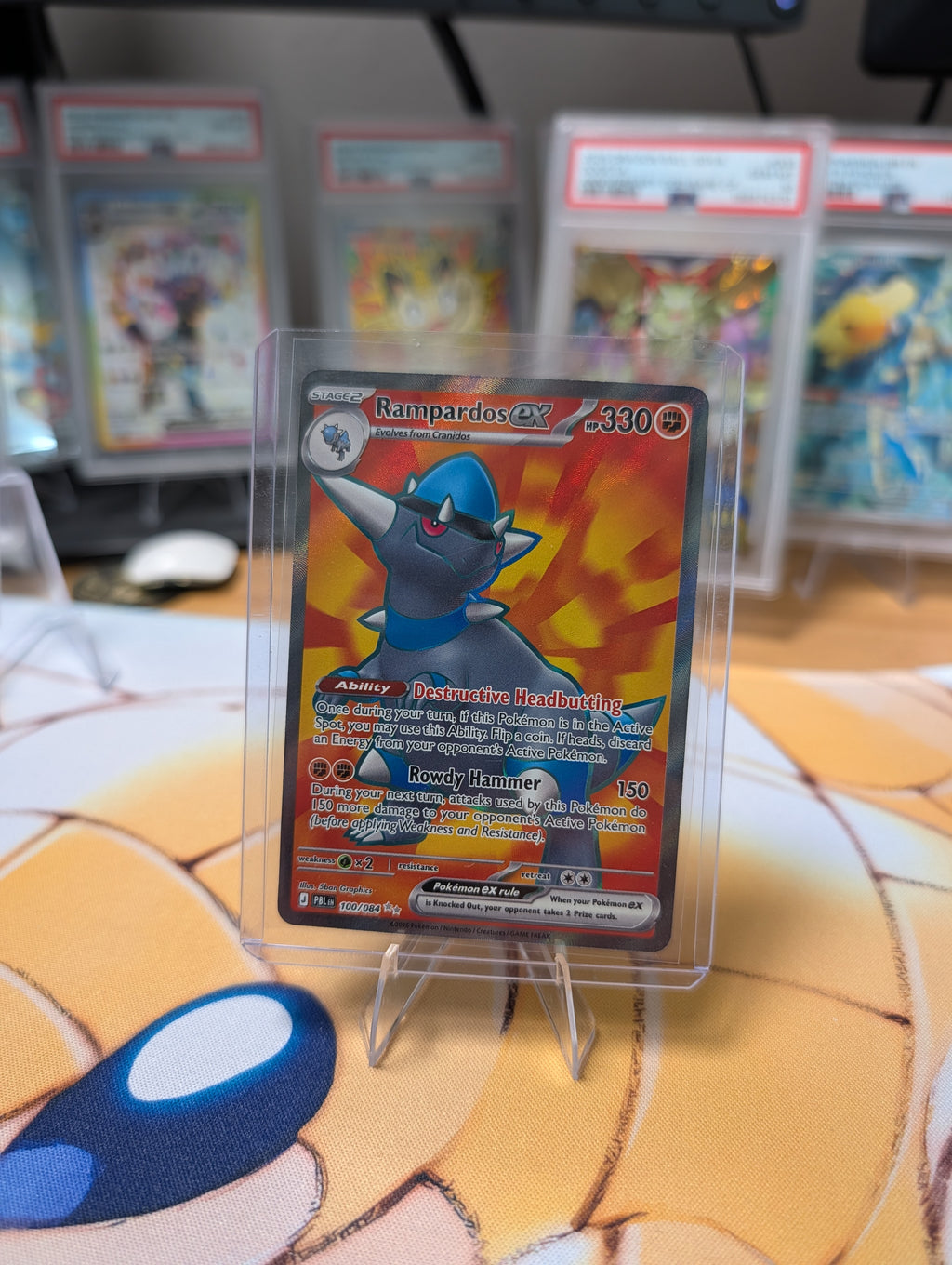 Rampardos ex 100/084 — Pitch Black (English)