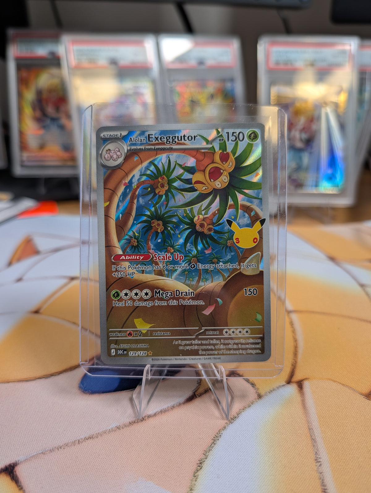 Alolan Exeggutor 129/128 — front of the exact card