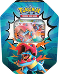 Mega Feraligatr ex Pokémon TCG Ascended Heroes tin, front view