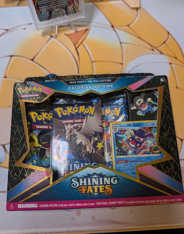 Pokémon TCG: Shining Fates Mad Party Pin Collection—Galarian Mr. Rime