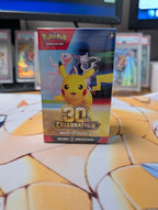 Front of sealed Pokémon TCG 30th Celebration Booster Bundle with six packs