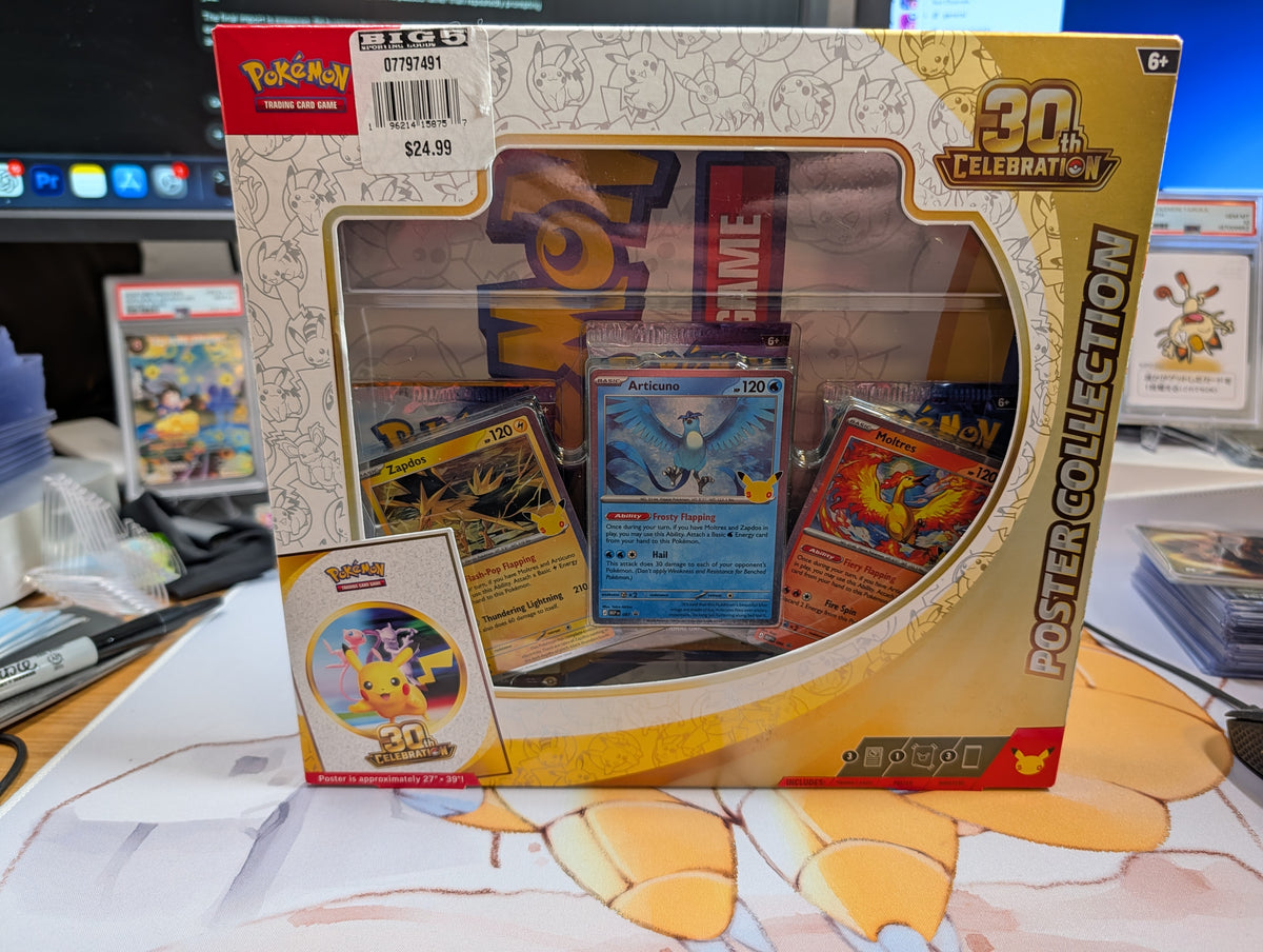 Pokémon TCG: 30th Celebration Poster Collection — front packaging
