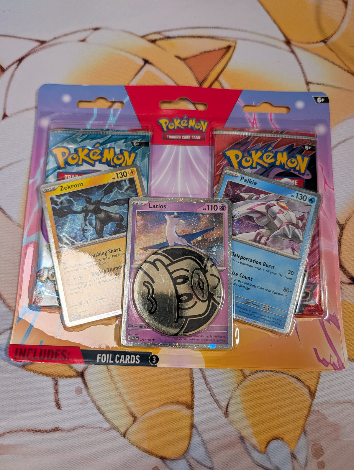 Pokémon TCG: Enhanced 2-Pack Blister — Latios, Zekrom & Palkia — front packaging